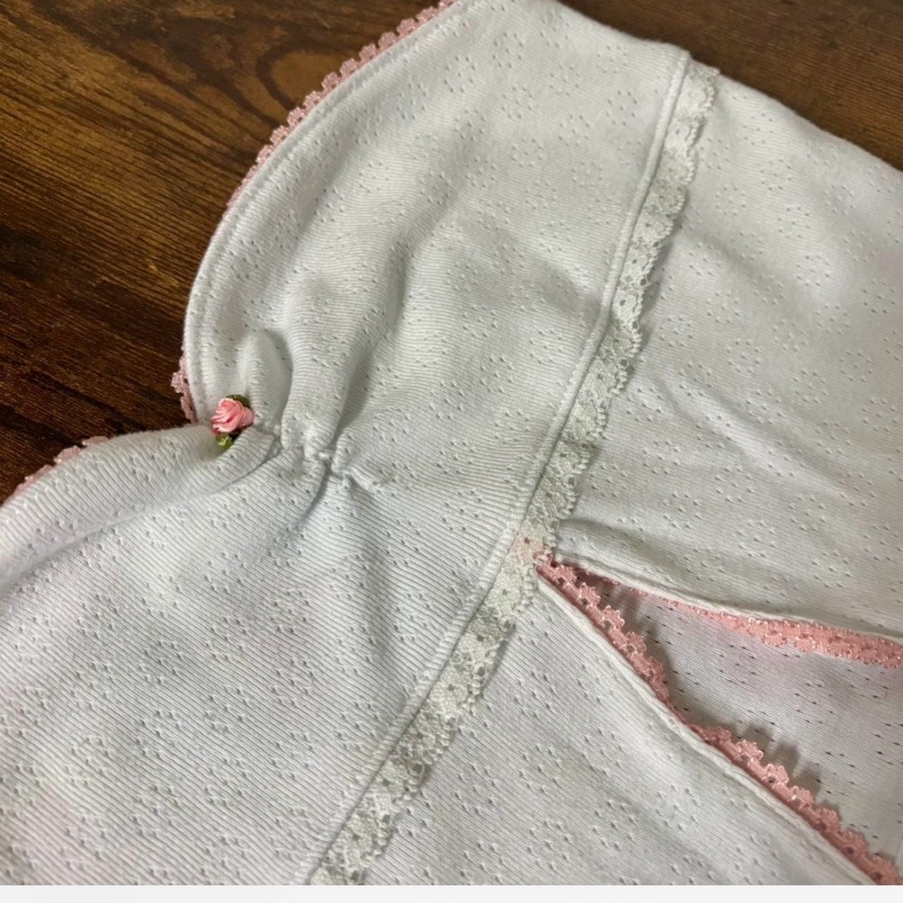 Urban Outfitters Coquette Rosette White Strapless Tunic Top - Picture 8 of 11